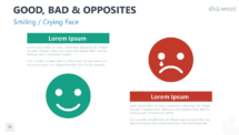 Smiling and Crying Face for PowerPoint and Google Slides