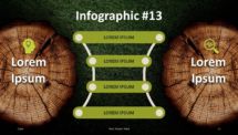 Wooden Logs PowerPoint Template - Infographic Slide