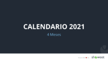 Calendario 2021 PowerPoint - 4 Meses