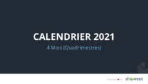 Calendrier 2021 pour PowerPoint - 4 Mois (Quadrimestres)