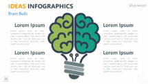 Ideas - Infographics for PowerPoint - Brain Bulb