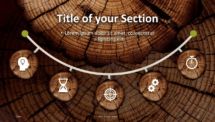 Wooden Logs PowerPoint Template - Infographics