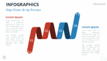 PowerPoint Infographic Element - Step-Down/Up Process
