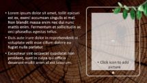 Wooden Logs PowerPoint Template - Tablet Mockup