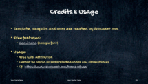 Doodles Template for PowerPoint - Credits & Usage