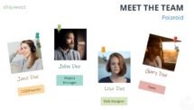 Meet the team for PowerPoint - Polaroid