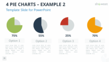 4 Pie Charts PowerPoint Template - Example 2