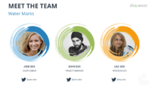 Meet the team for PowerPoint - Water Marks