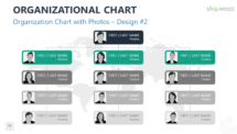Organization Chart with Photos for PowerPoint - Design 2