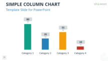 Simple Column Chart PowerPoint Template
