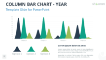 Column Bar Chart - Year - PowerPoint Template