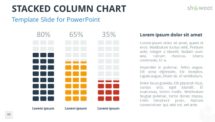 Stacked Column Chart PowerPoint Template - Sound Level