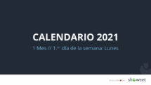 Calendario 2021 PowerPoint - 1 Mes