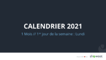 Calendrier 2021 pour PowerPoint - 1 Mois