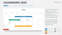April 2020 Calendario PowerPoint