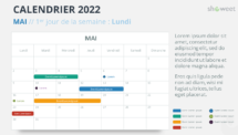 Calendrier Mai 2022 PowerPoint
