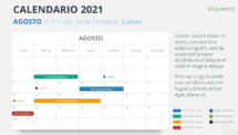 Calendario 2021 PowerPoint - Agosto 2021