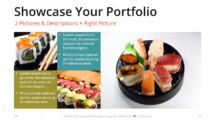 Oki - Multipurpose PowerPoint Template - Portfolio Showcase with 3 Pictures