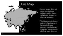 BLAK PowerPoint Template - Asia Map