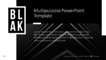 BLAK PowerPoint Template - Cover Slide 1