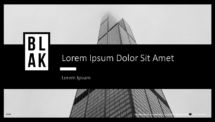 BLAK PowerPoint Template - Cover Slide 4