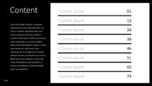 BLAK PowerPoint Template - Table Content