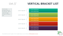 Vertical Bracket List - SmartArt Graphic for PowerPoint