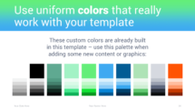 Transitions - PowerPoint Template - Color Palette