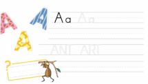 Learn ABC and Trace the Letter A - PowerPoint Worksheet