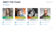 Meet the team for PowerPoint - 4 People