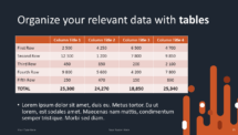 Retro - Free PowerPoint Template - Table