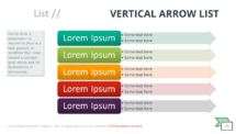 Vertical Arrow List - SmartArt Graphic for PowerPoint