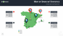 Free map of Spain for PowerPoint