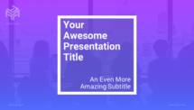 Transitions - PowerPoint Template (Purple) - Cover (Option 2)