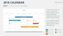 Free Calendar 2018 PowerPoint Template - JULY 2018 - Week Starts Sunday