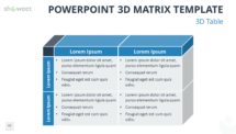Free 3D Matrix for PowerPoint with 3D Table