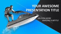 Sports - Watercraft Racing PowerPoint Template