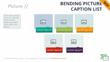 Bending Picture Caption List - SmartArt Graphic for PowerPoint