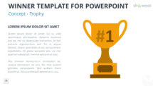 Winner Template for PowerPoint - Concept with Trophy