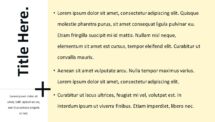 Plus Template for PowerPoint - Title and Content (Yellow Background)