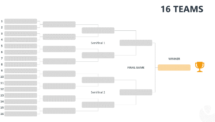 Tournament Bracket Template for PowerPoint - 16 Teams