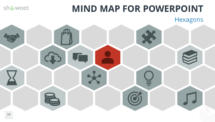 Free Mind Map for PowerPoint - Hexagon Pattern
