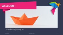Origami PowerPoint Template - Welcome Slide