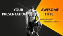 Sports - Bodybuilding PowerPoint Template