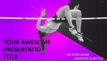 Sports - Athletics High Jump PowerPoint Template
