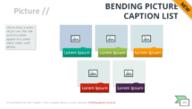 Bending Picture Caption List - SmartArt Graphic for PowerPoint