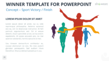 Winner Template for PowerPoint - Sport, Victory, Finish