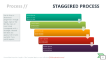 Staggered Process - SmartArt Graphic for PowerPoint