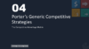 Part 4 - Porter's Generic Competitive Strategies for PowerPoint