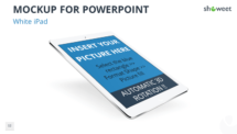 Mockup templates for PowerPoint - White iPad